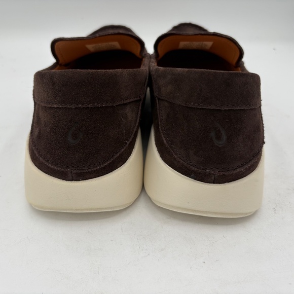 NEW Olukai KA’A Loafer Mens Size 11 Brown Leather Suede Slip On Casual Shoes main image 13